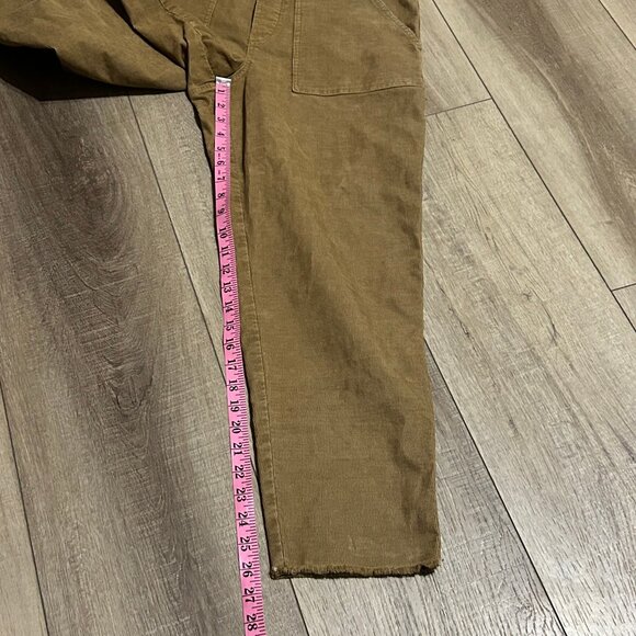 Aerie Overalls Corduroy Werk And Play Frayed Raw Hem Size Small ~EUC - Picture 9 of 12